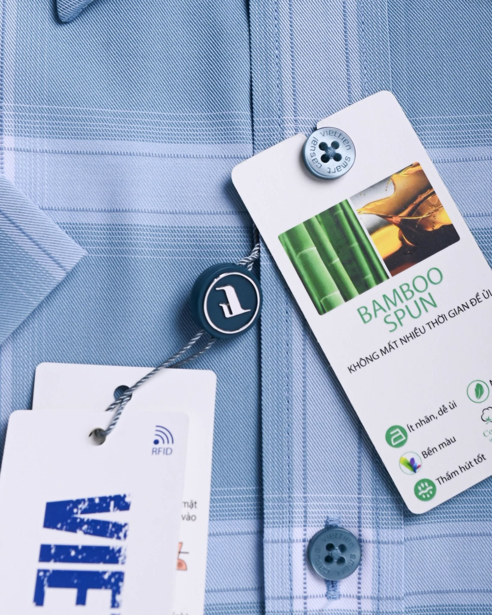  Áo so mi tay ngắn Việt Tiến 