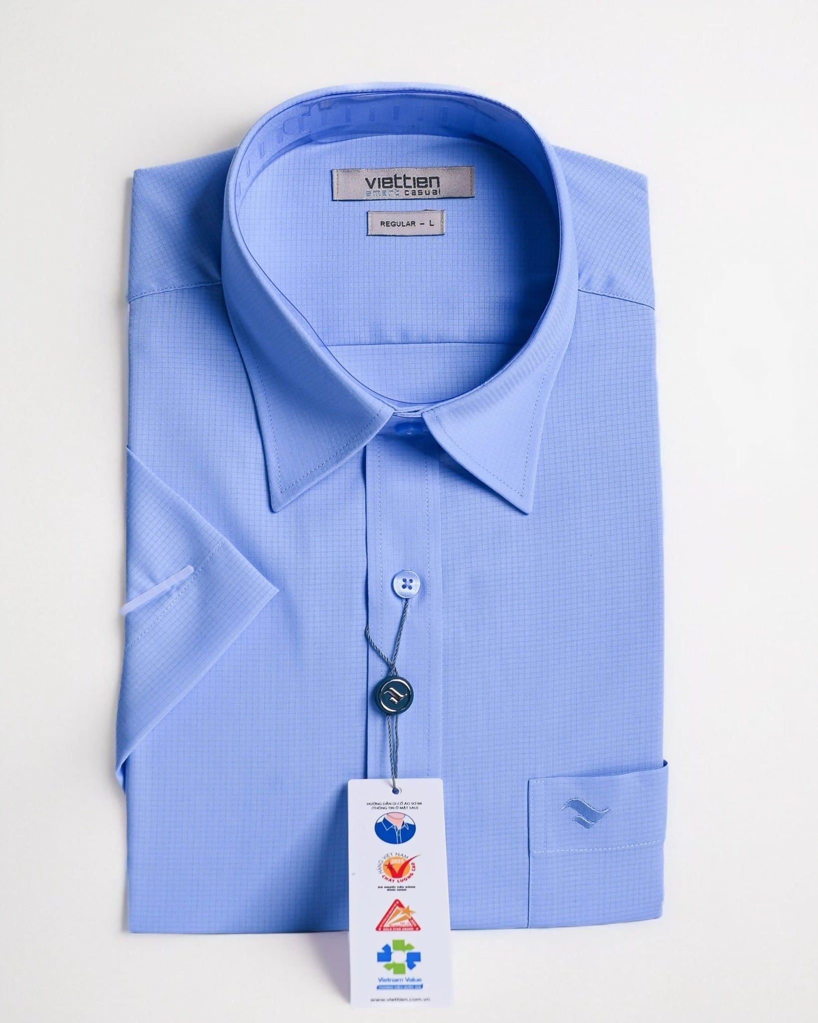  Áo sơ mi Việt Tiến tay ngắn 
