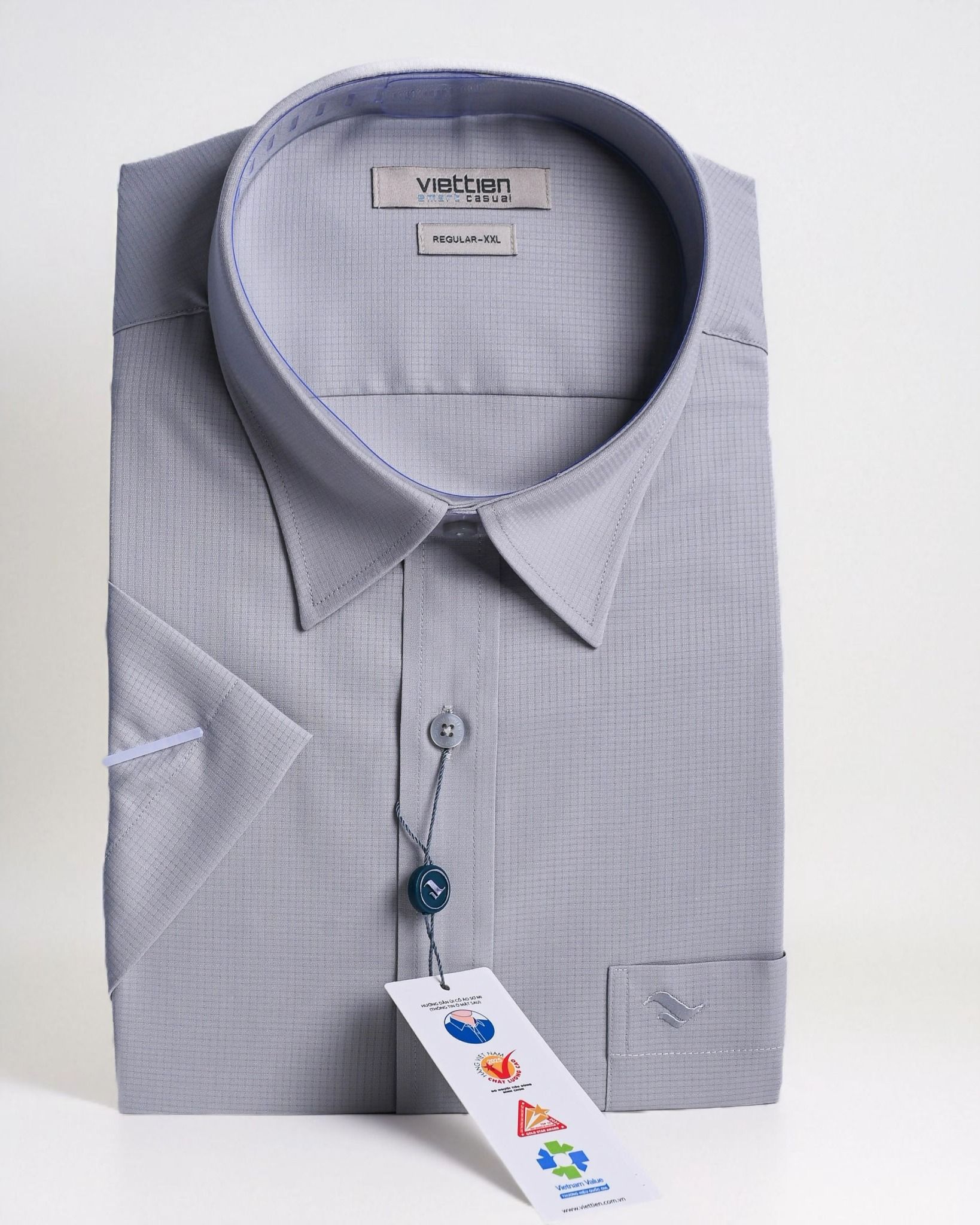  Áo sơ mi Việt Tiến tay ngắn 