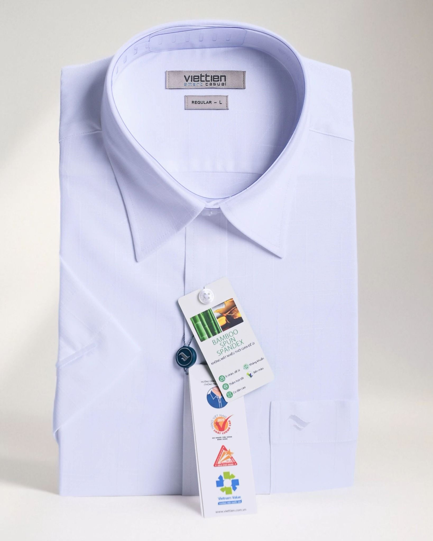  Áo sơ mi tay ngắn Việt Tiến 