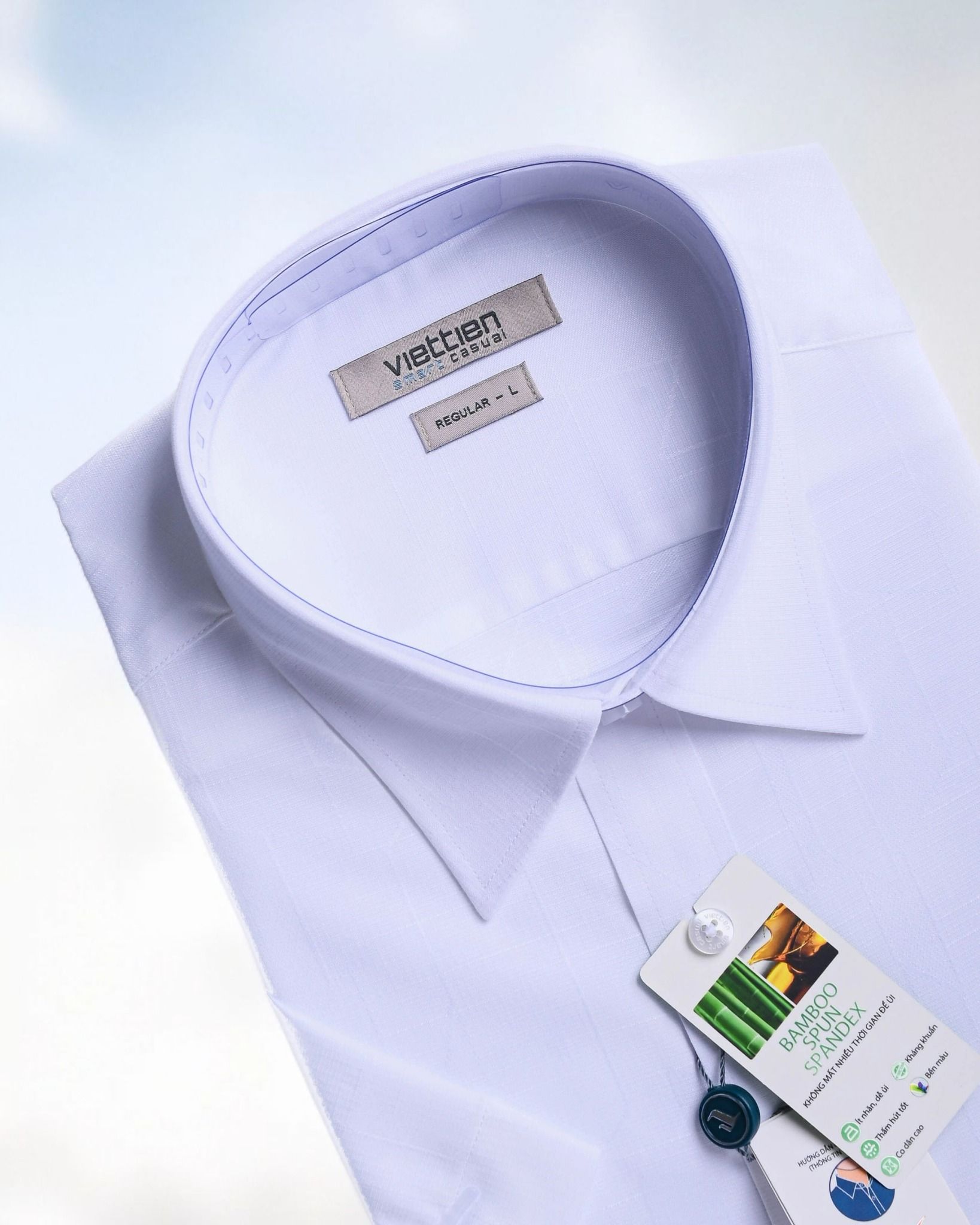  Áo sơ mi tay ngắn Việt Tiến 