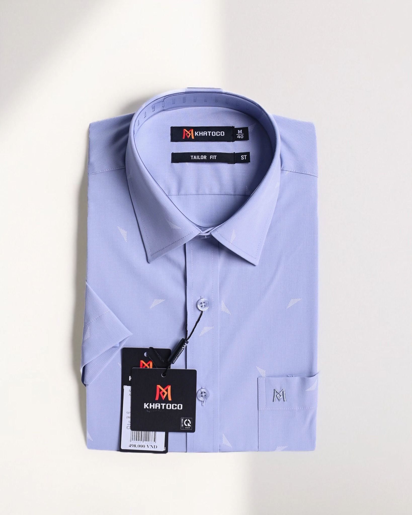  Áo sơ mi tay ngắn lai ngang  Khatoco 