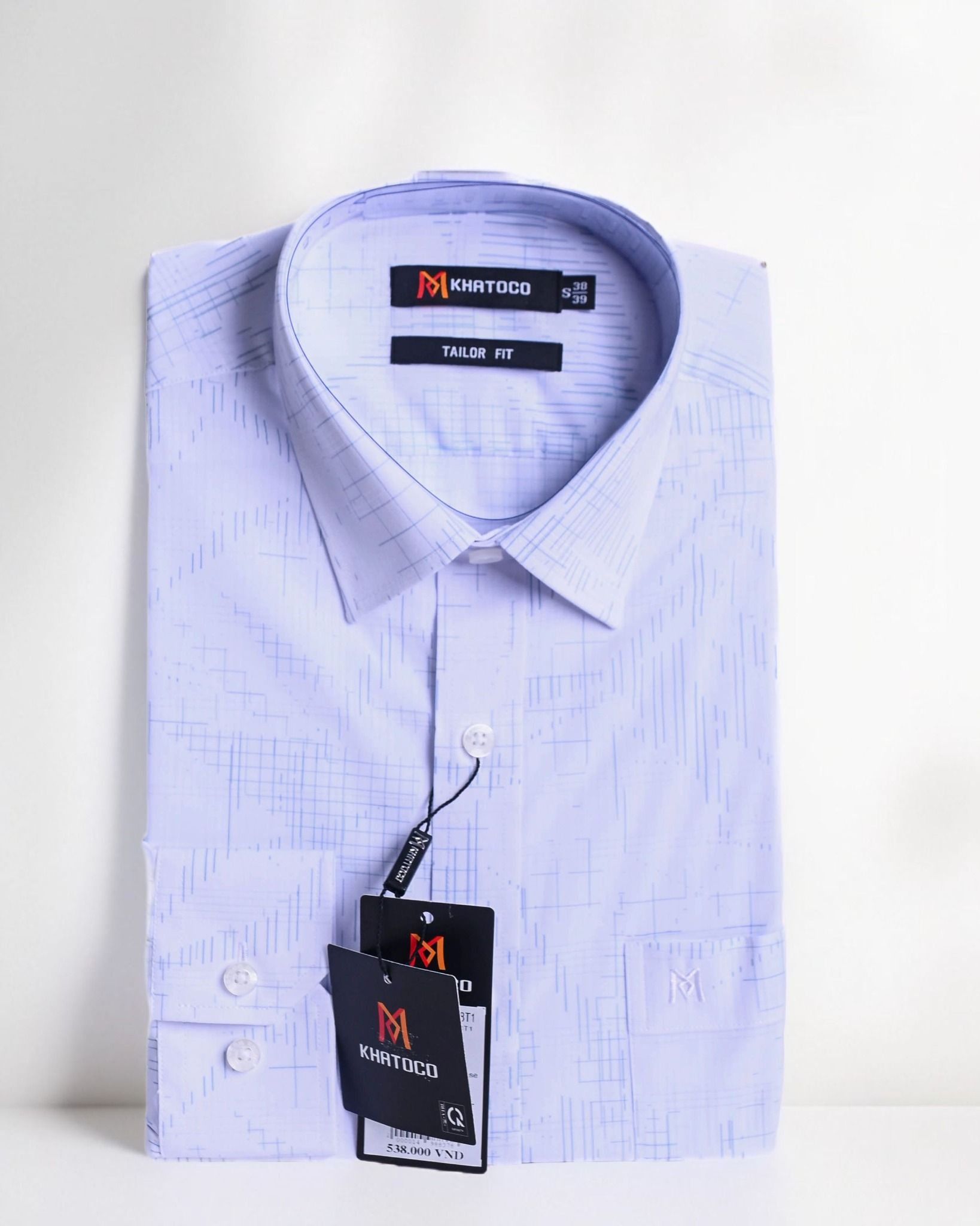  Áo sơ mi tay dài Khatoco VẢI TRE 