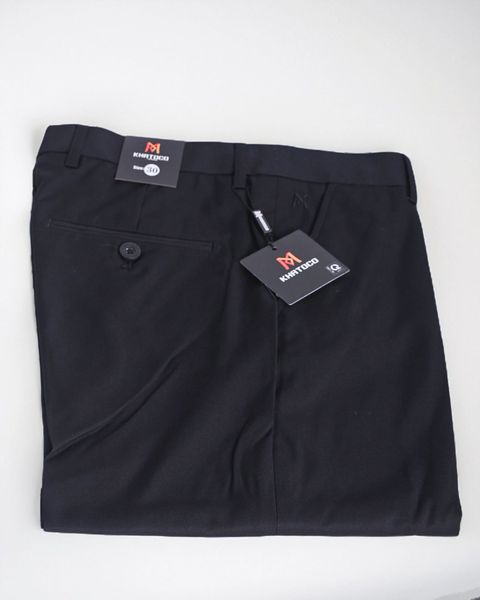  Quần tây nam đen không ly Khatoco 