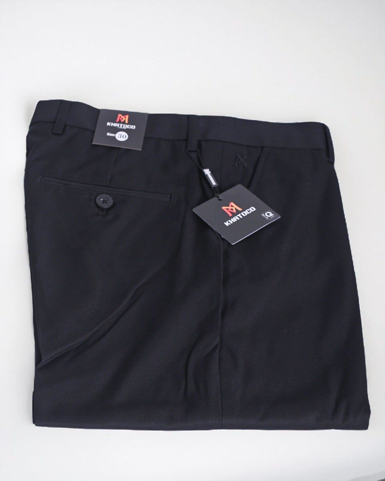  Quần tây nam đen không ly Khatoco 