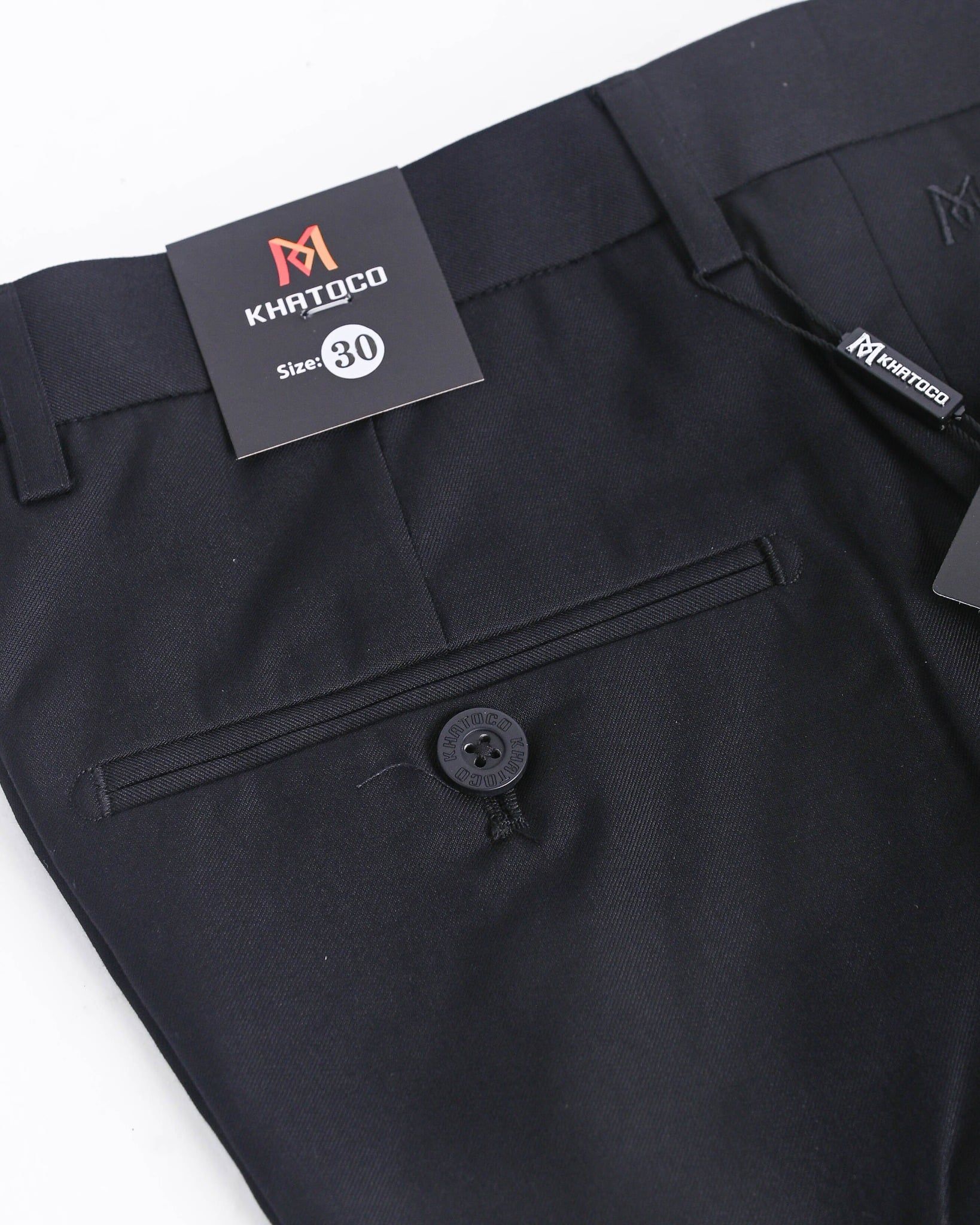  Quần tây nam đen không ly Khatoco 
