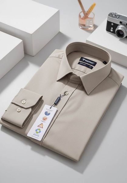  Áo sơ mi Việt Tiến tay dài 