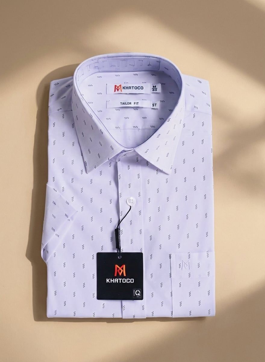  Áo sơ mi tay ngắn Khatoco (M-3XL) 