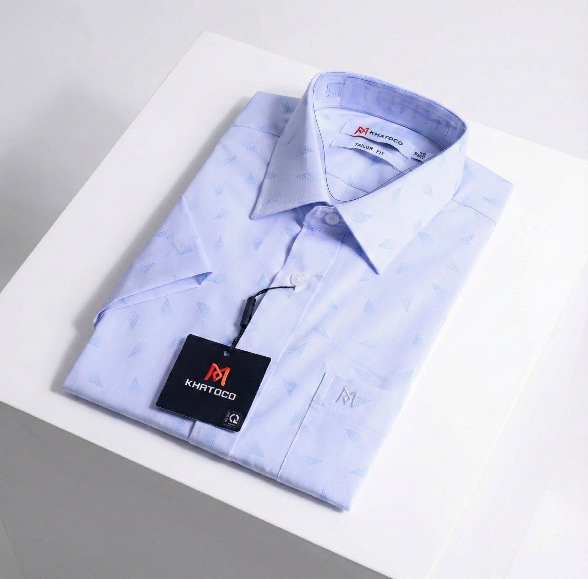  Áo sơ mi nam Khatoco tay ngắn(S-2XL) 