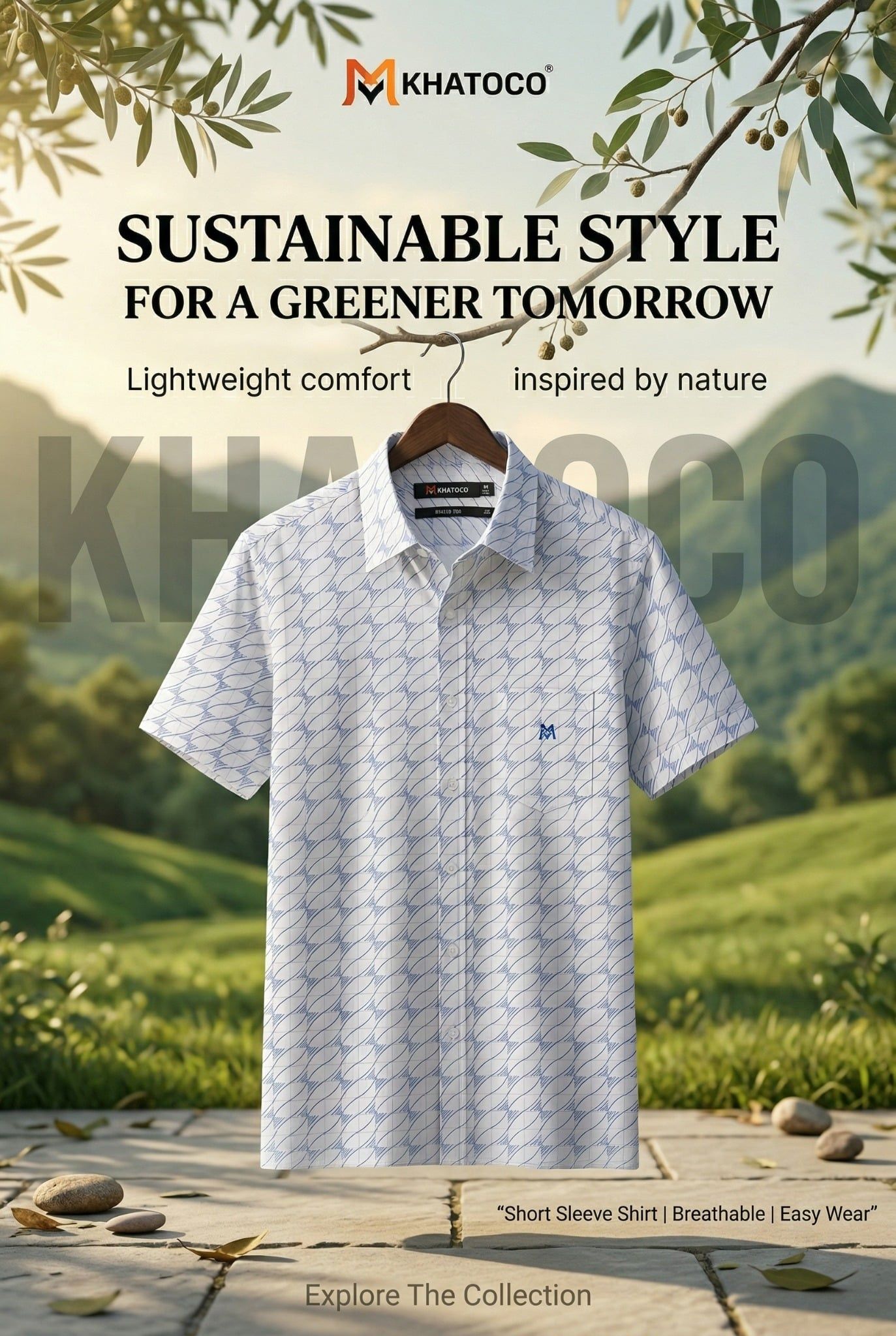  Áo sơ mi tay ngắn Khatoco Sale 30% (S,M) 