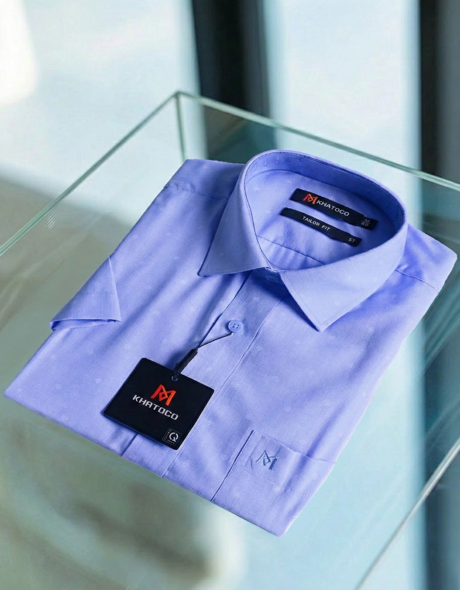  Áo sơ mi nam Khatoco tay ngắn(M-2XL) 