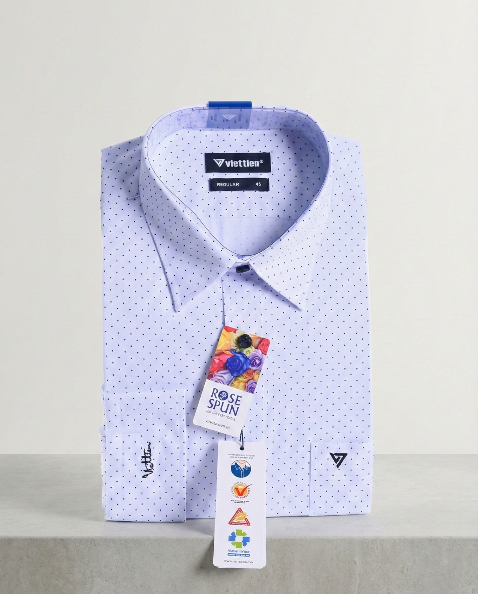  Áo sơ mi tay dài Việt Tiến 