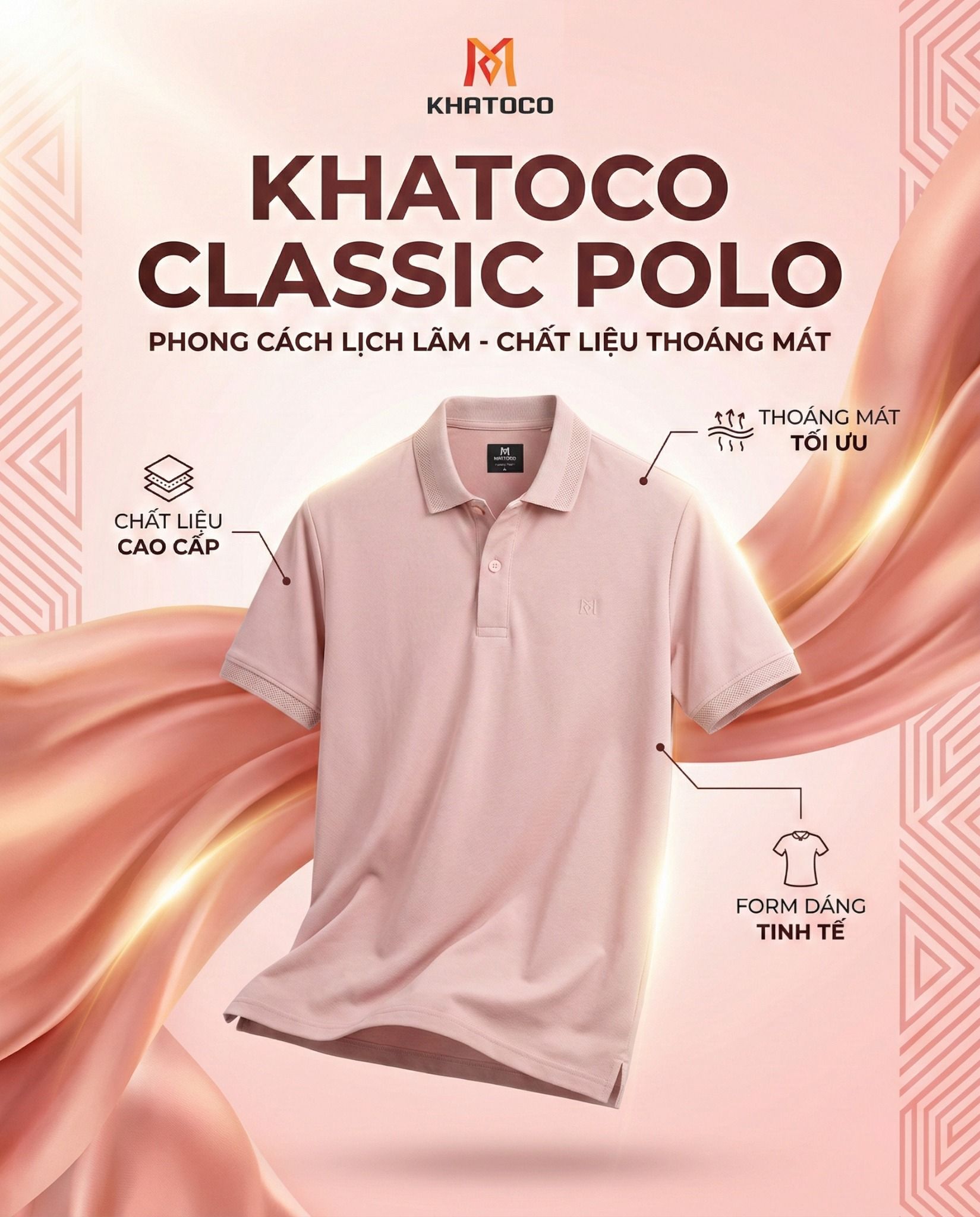  Áo thun tay ngắn Khatoco (L-3XL) 
