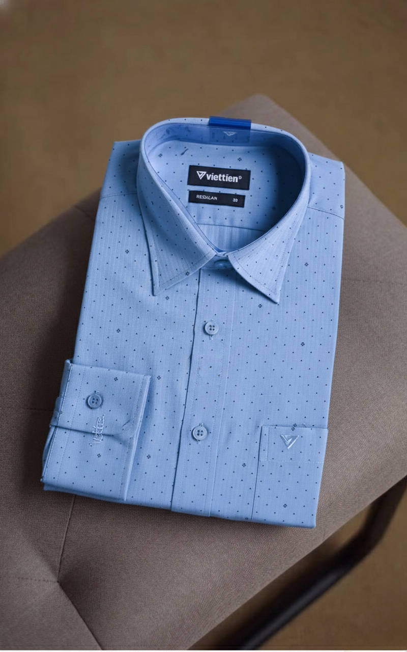 Áo sơ mi tay dài Việt Tiến 