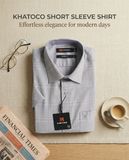  Áo sơ mi tay ngắn Khatoco (M-3XL) 