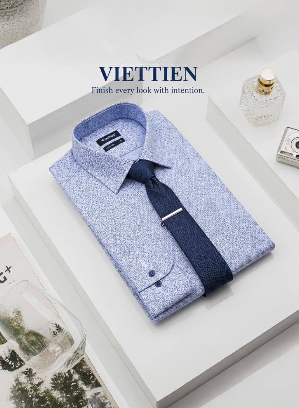  Áo sơ mi Việt Tiến tay dài (37-42) 