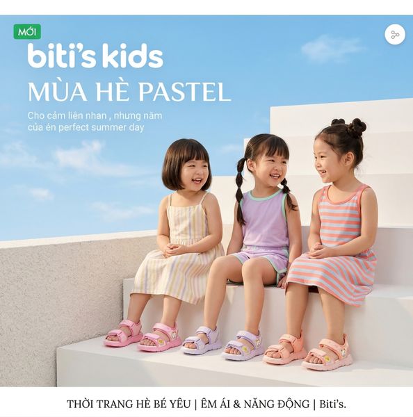  Sandal Biti's bé gái (24-29) 
