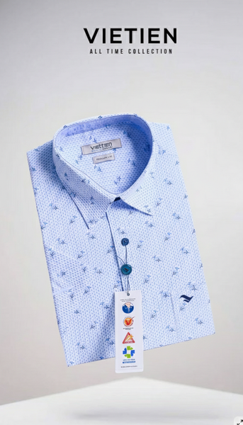  Áo sơ mi tay ngắn Việt Tiến 