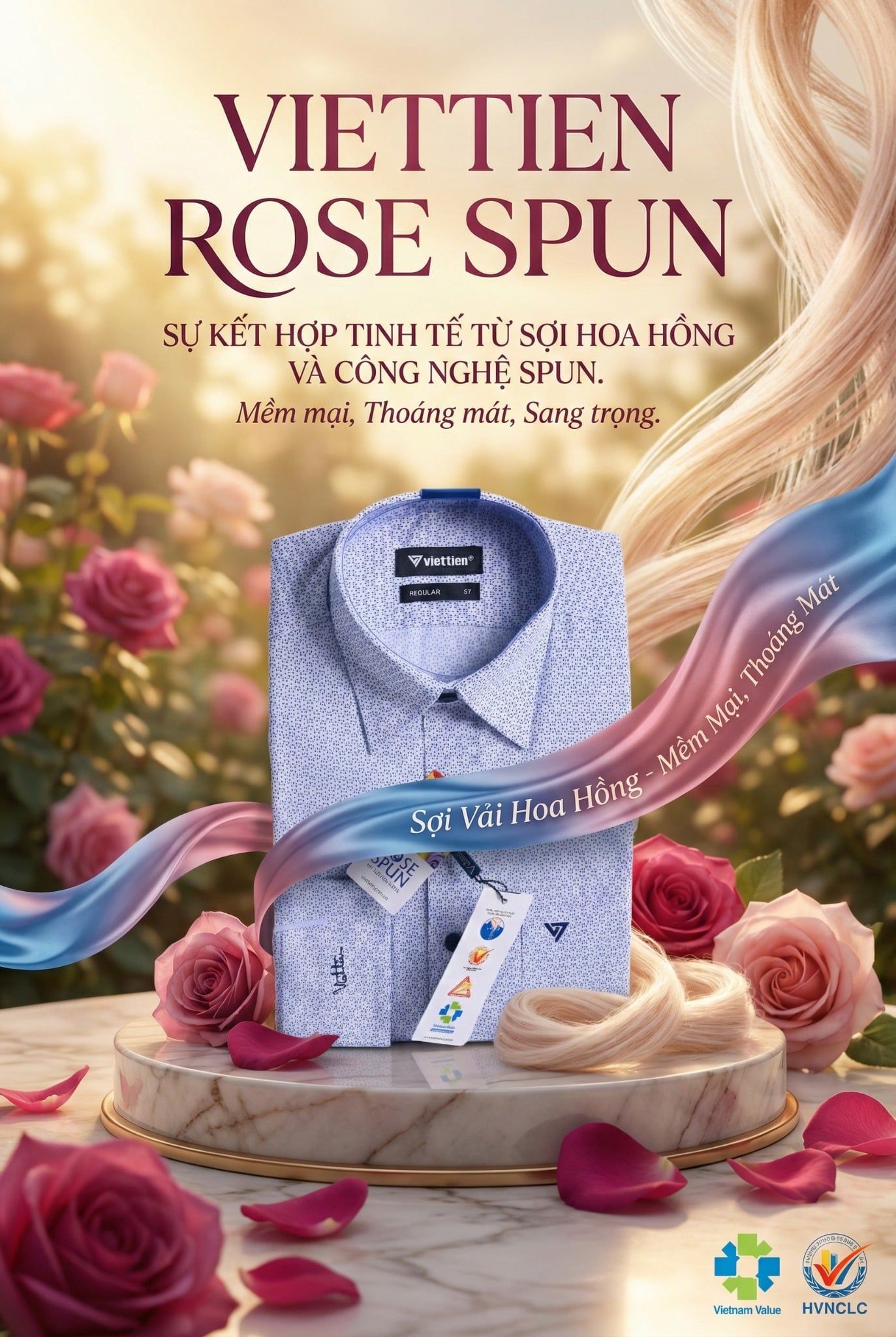  Áo sơ mi Việt Tiến tay dài (37-42) 