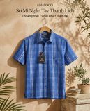  Áo sơ mi tay ngắn Khatoco Sale 350k (  giá tem 438k) size S 