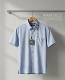  Áo sơ mi tay ngắn Khatoco Sale  374k ( giá tem 468k) size S 