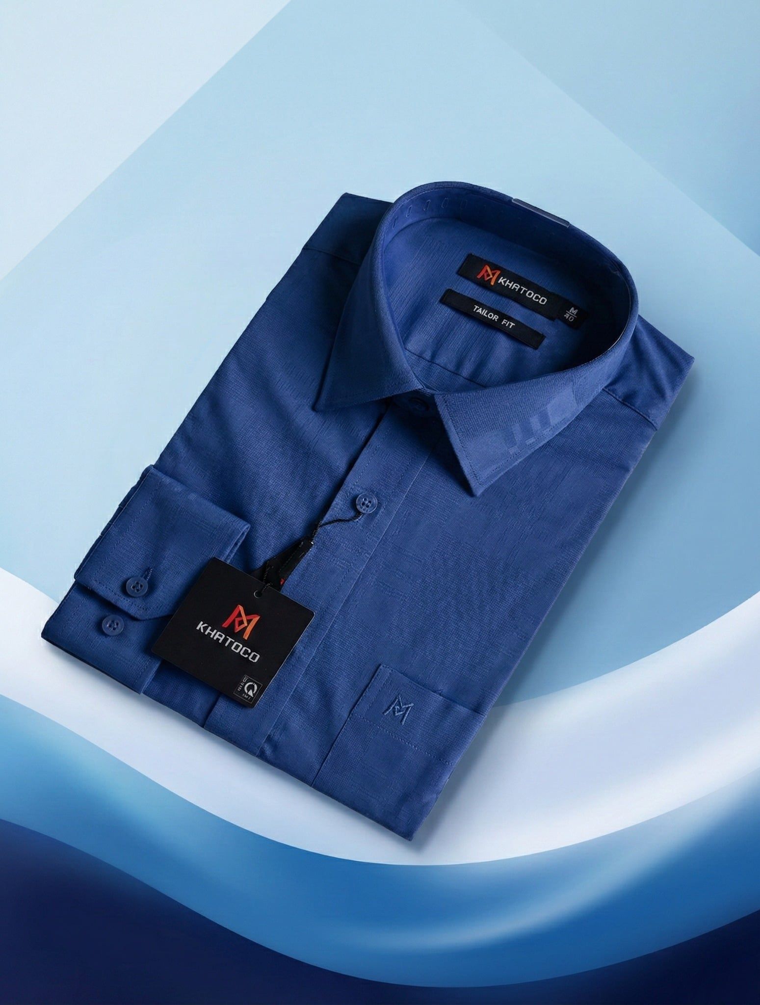  Áo sơ mi nam Khatoco tay dài (M-2XL) 