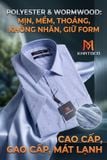  Áo sơ mi tay ngắn Khatoco (M-3XL) 