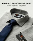 Áo sơ mi tay ngắn Khatoco (M-3XL) 