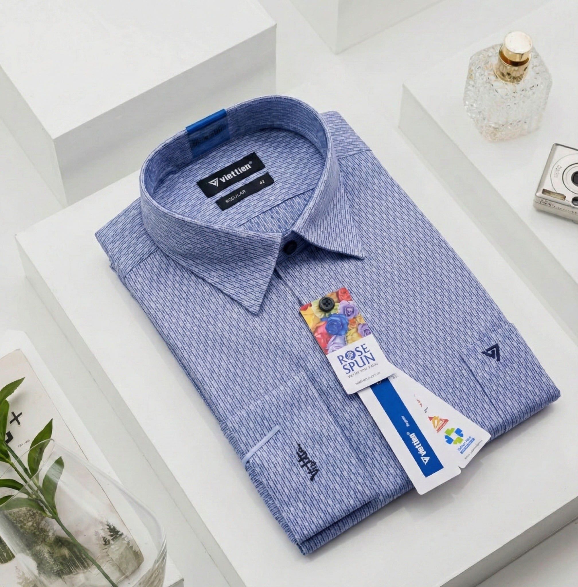  Áo sơ mi tay dài Việt Tiến 