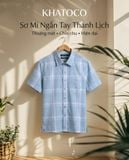  Áo sơ mi tay ngắn Khatoco Sale 350k ( giá tem 438k) (Size S) 
