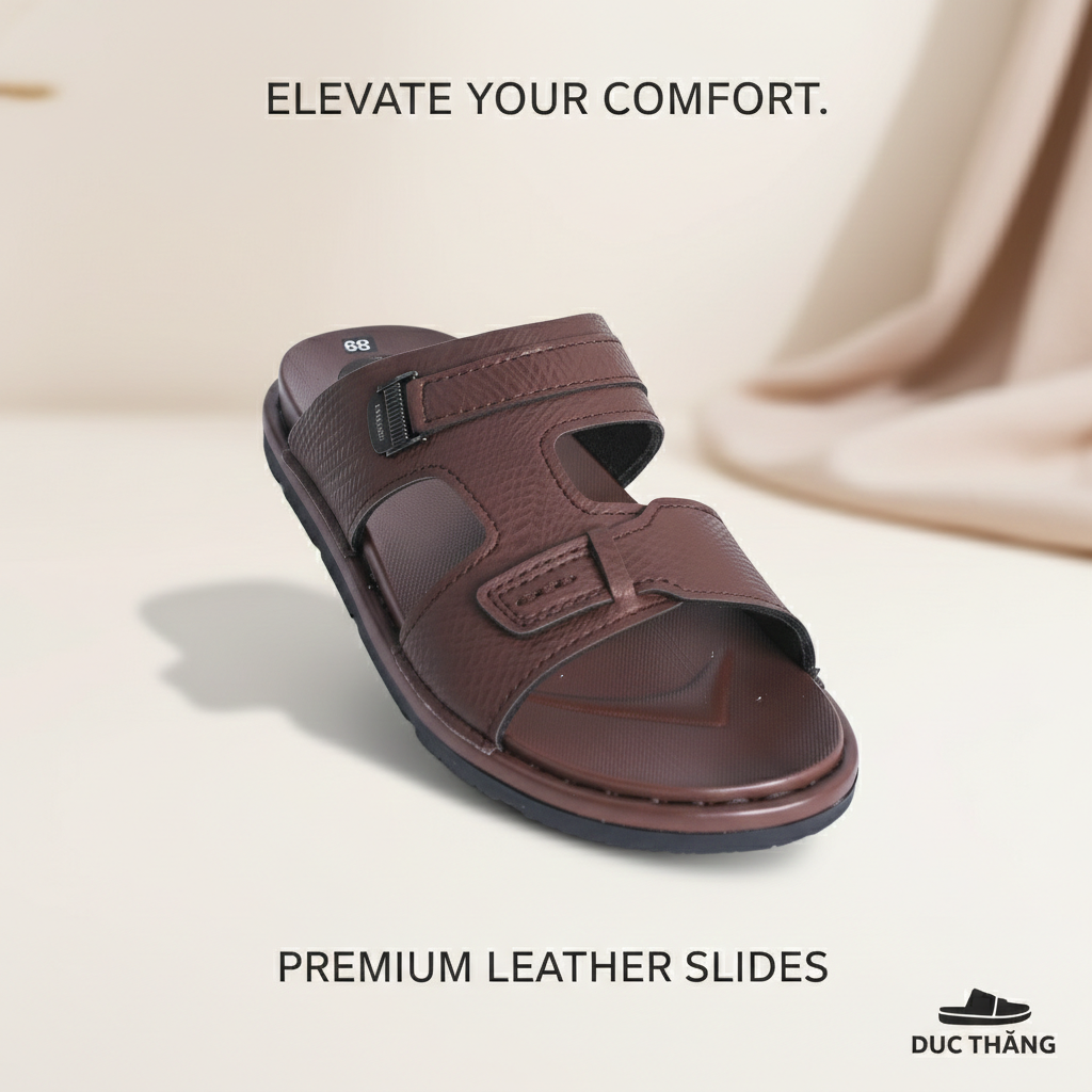  Dép da quai ngang nam (39-43) 