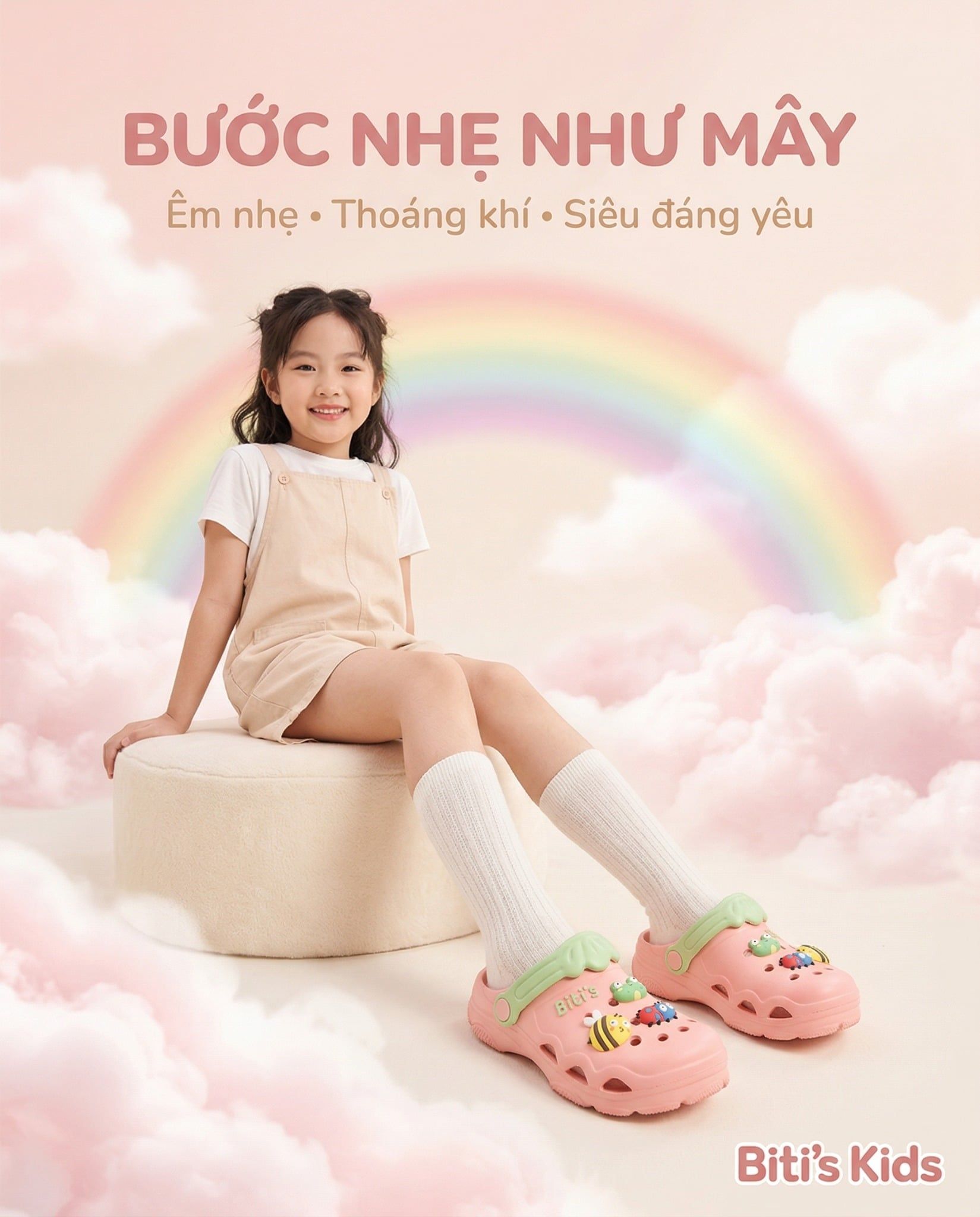  Dép bít đầu Biti's bé gái  (30-39) 