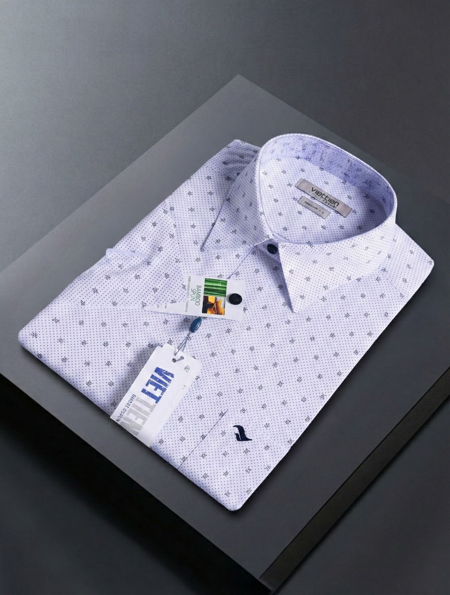  Áo sơ mi tay ngắn Việt Tiến size L 