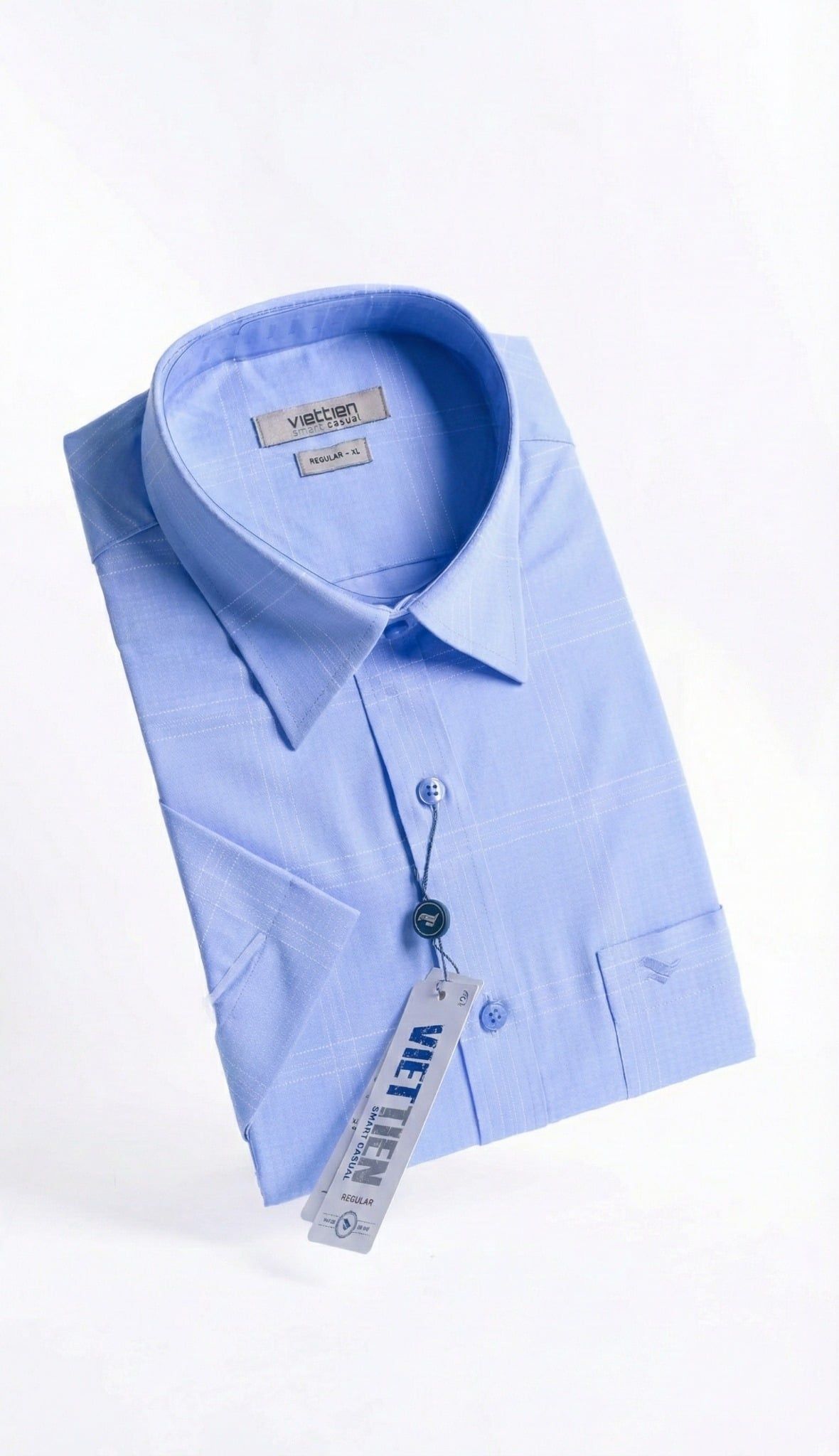  Áo sơ mi tay ngắn Việt Tiến (S-2Xl) 