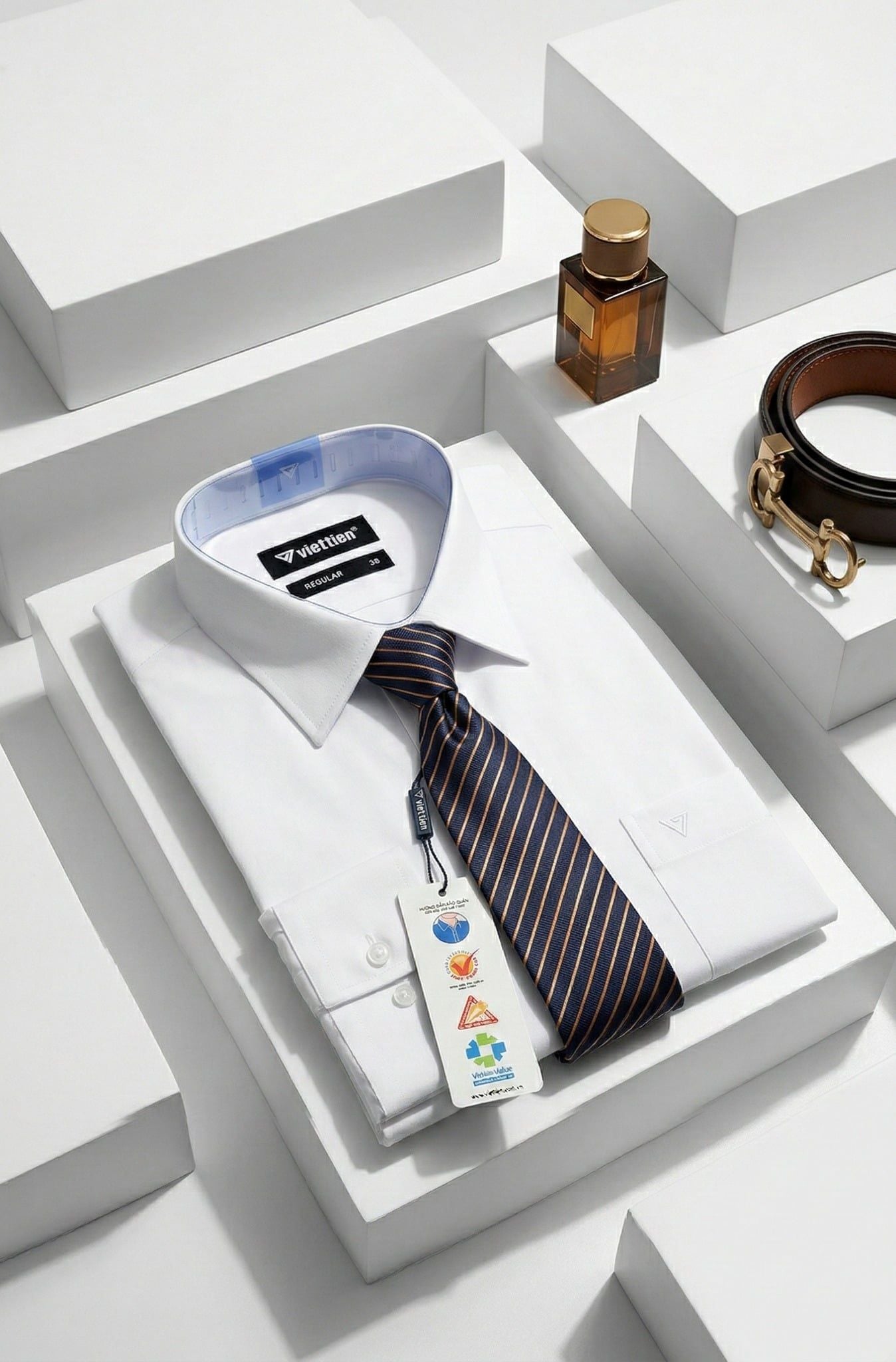  Áo sơ mi Việt Tiến tay dài (size 37-46) 