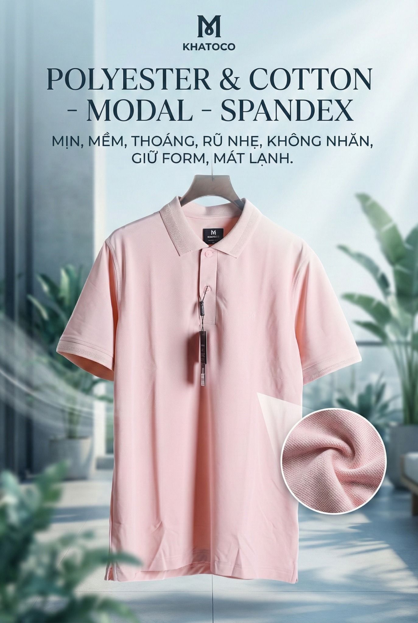  Áo thun tay ngắn Khatoco (L-3XL) 