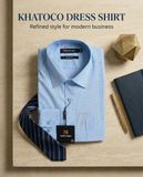  Áo sơ mi nam tay dài Khatoco (M-2XL) 