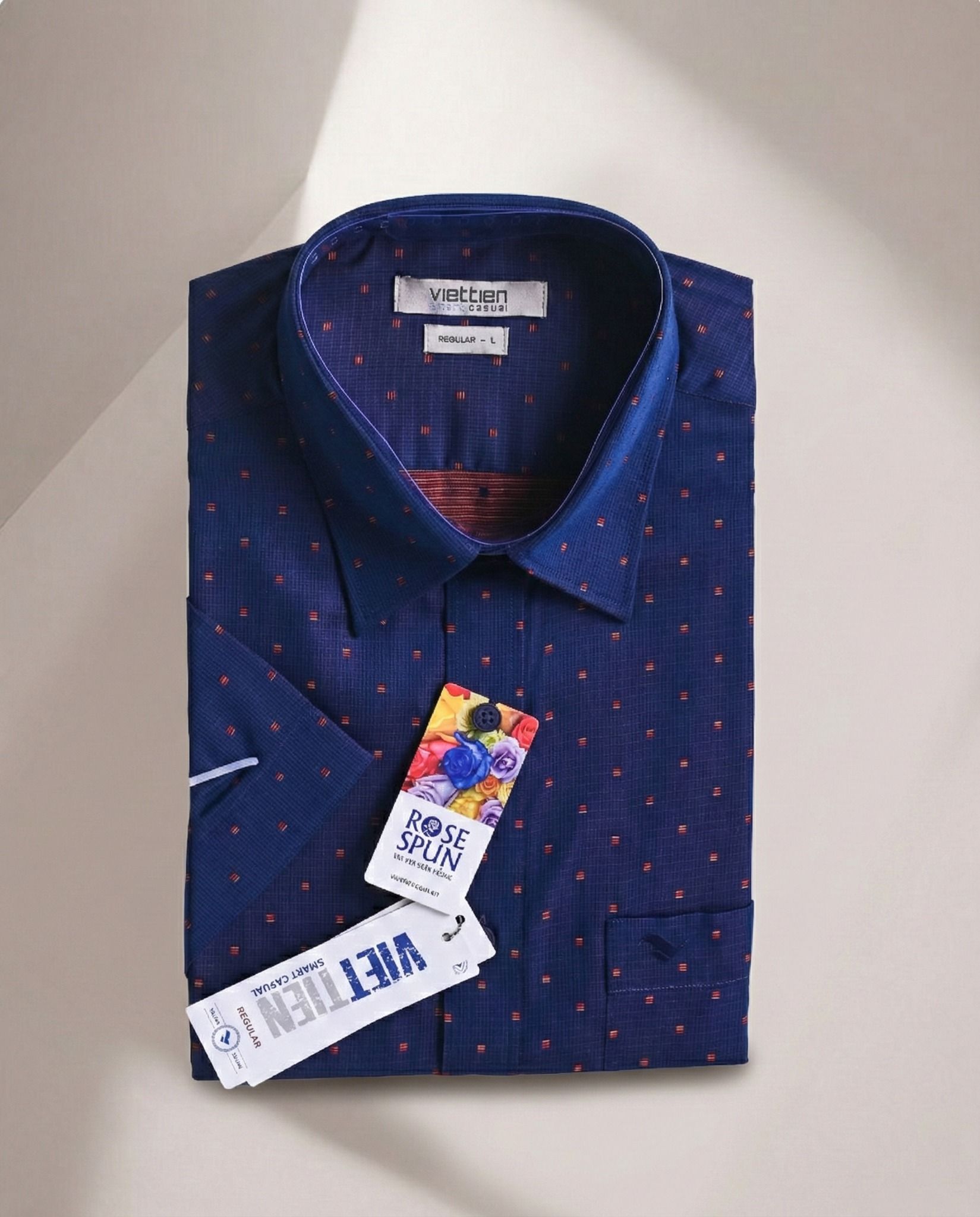  Áo sơ mi Việt Tiến tay ngắn (M/L) 