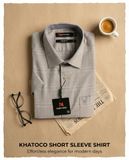  Áo sơ mi tay ngắn Khatoco (M-3XL) 