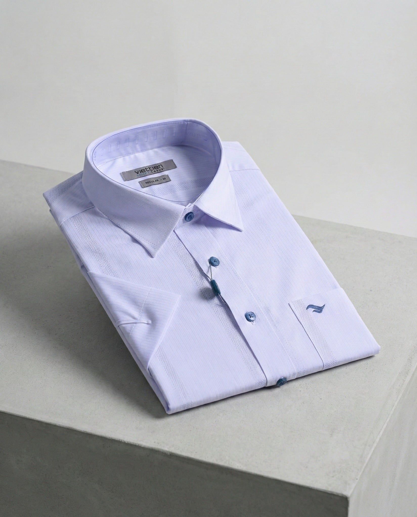  Áo sơ mi Việt Tiến tay ngắn (S-2XL) 