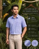  Áo sơ mi Khatoco tay ngắn (L,XL) 
