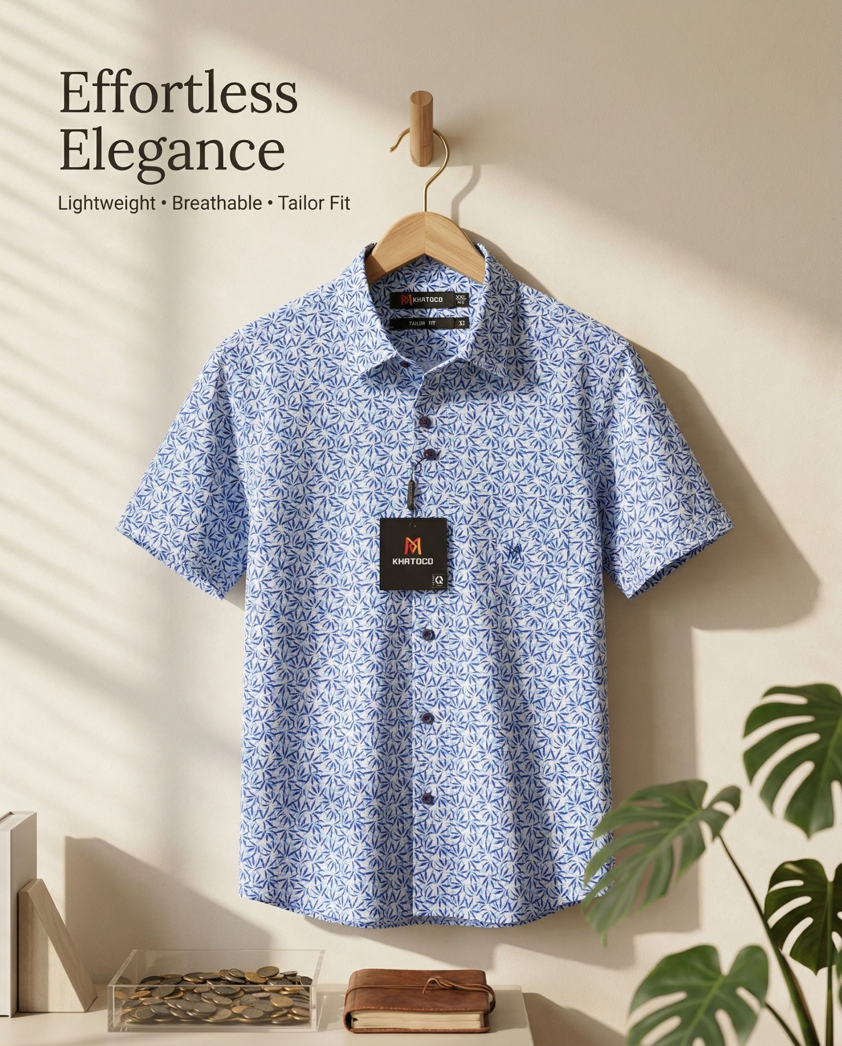  Áo sơ mi tay ngắn Khatoco Sale 430k giá tem (538k) (S-2XL) 
