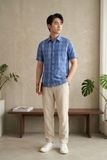  Áo sơ mi tay ngắn Khatoco Sale 350k (  giá tem 438k) size S 