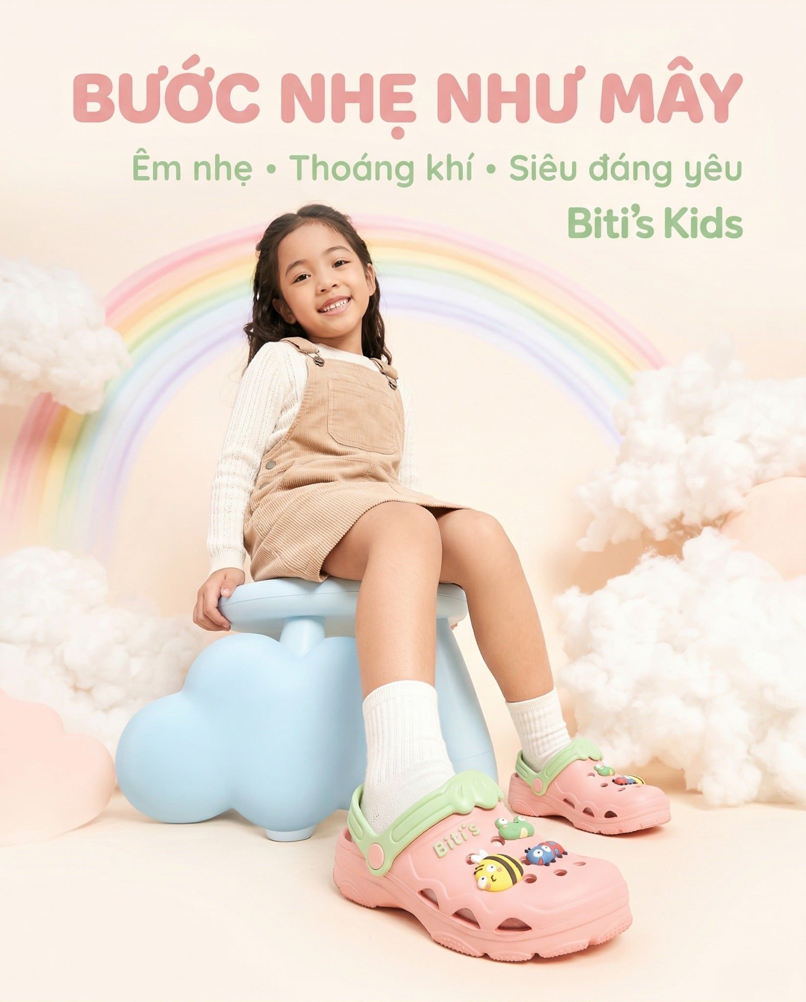  Dép bít đầu Biti's bé gái  (30-39) 