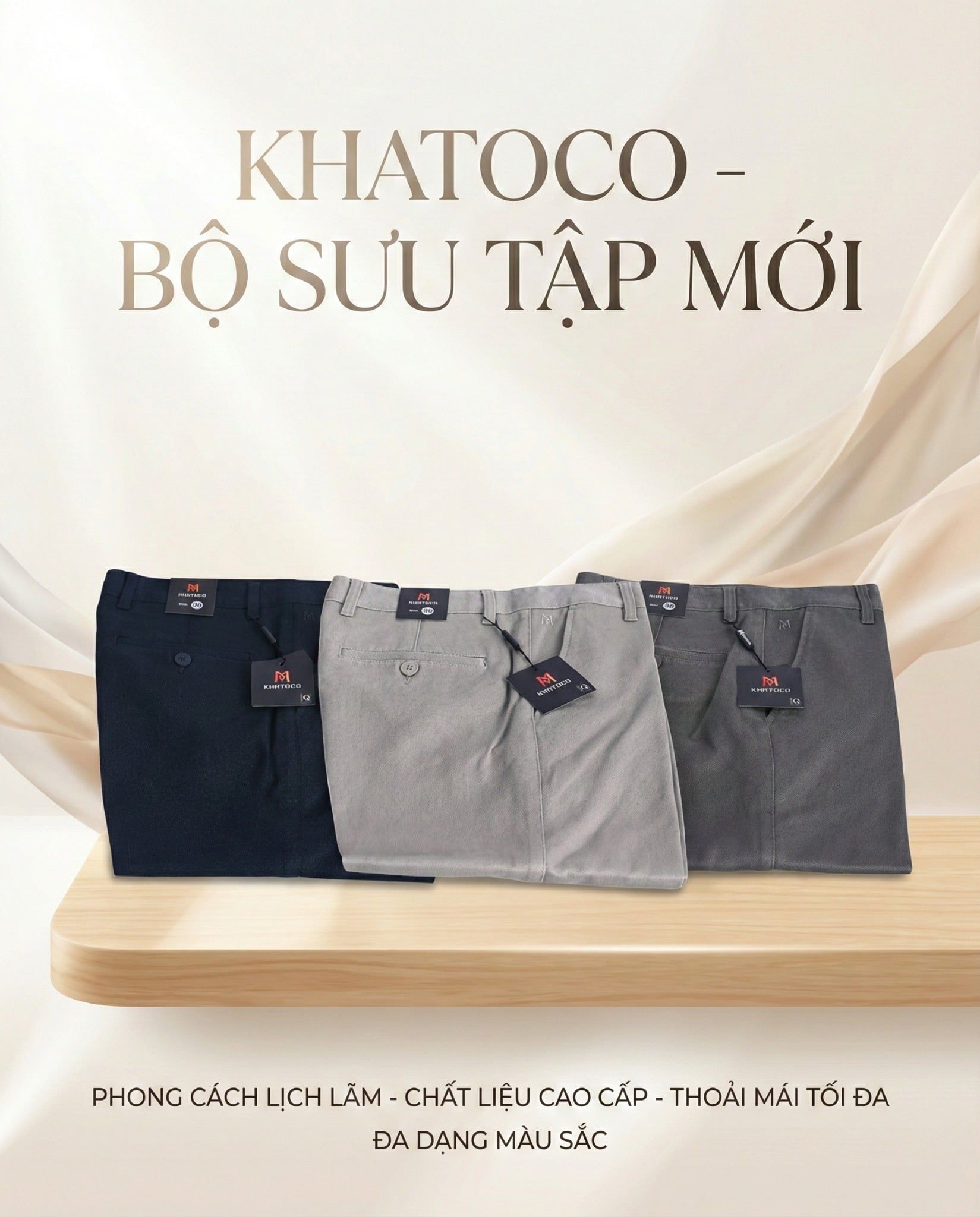  Quần dài Kaki nam Khaoco (29 - 37) 