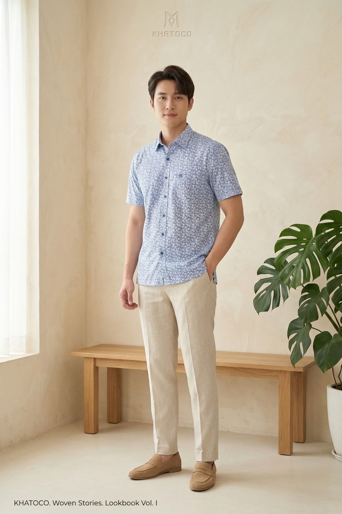  Áo sơ mi tay dài nam Khatoco(S-XL) 