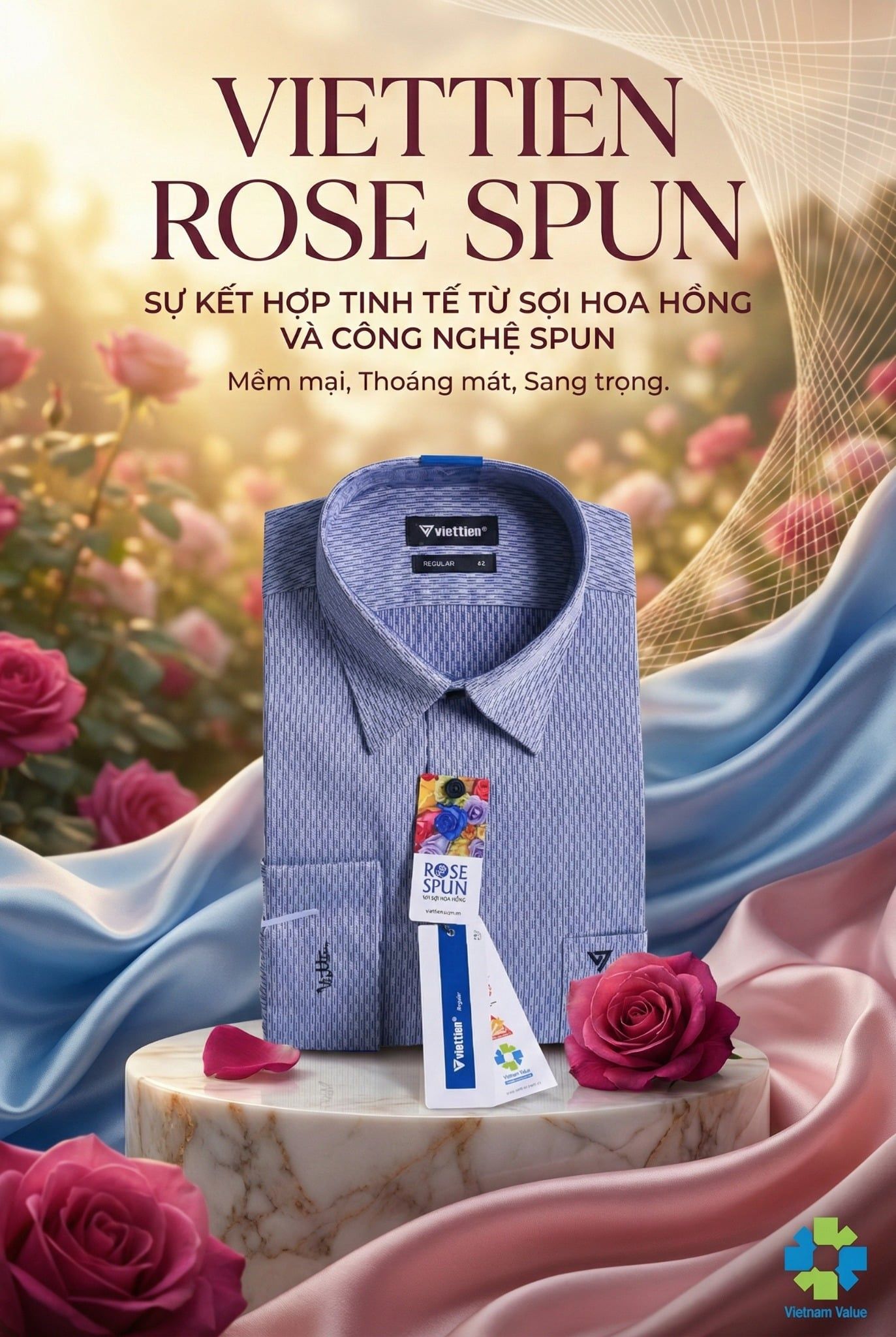  Áo sơ mi tay dài Việt Tiến 