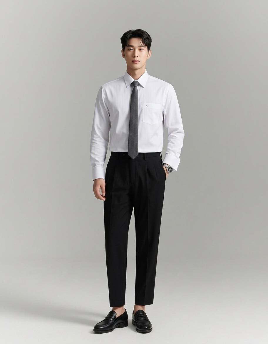  Áo sơ mi Việt Tiến tay dài (size 37-46) 