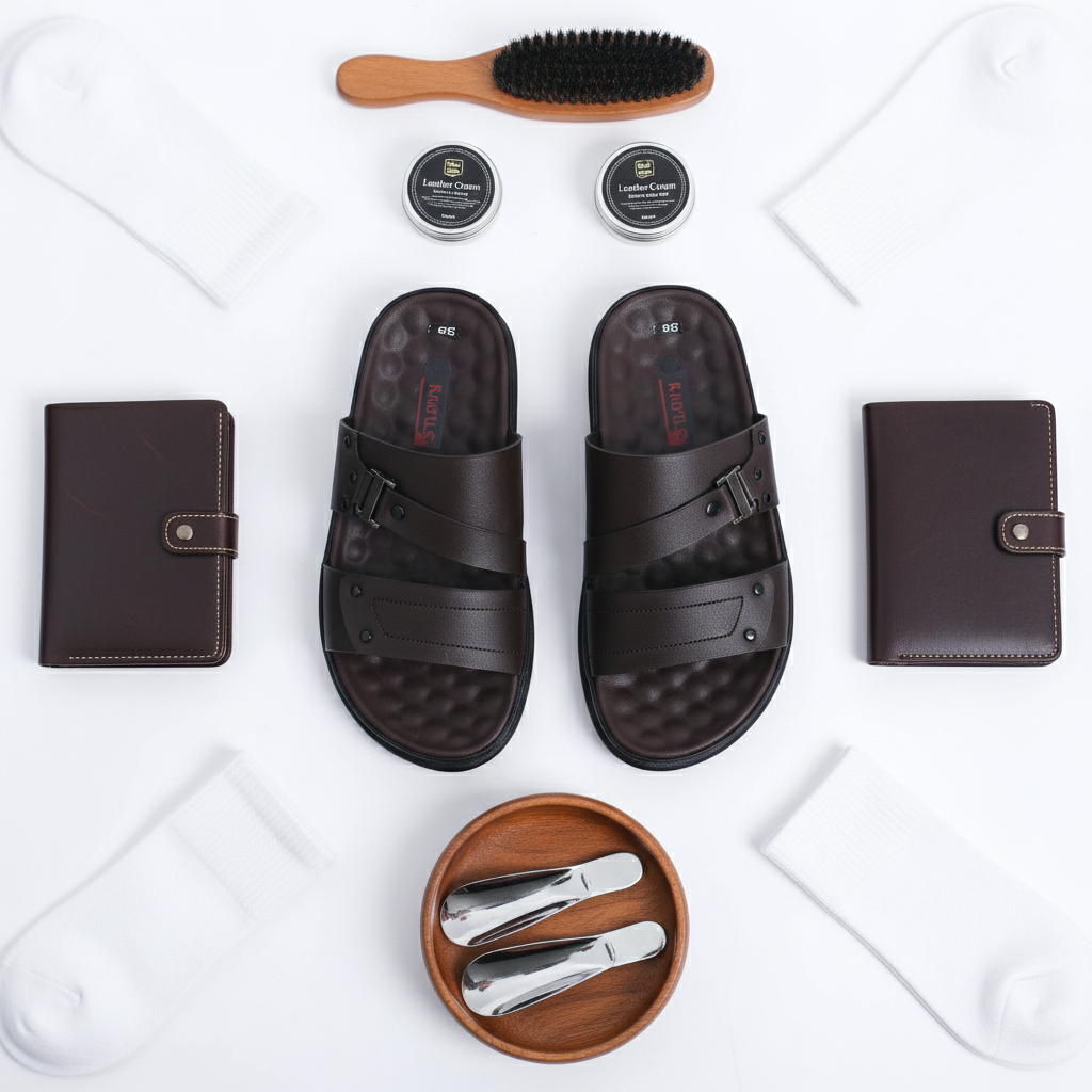  Dép da quai ngang  nam (39-43) 