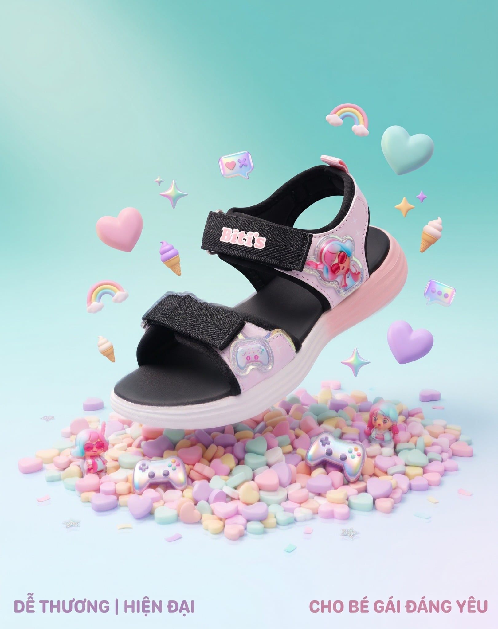  Sandal Biti's bé gái (28-37) 